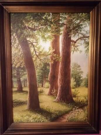 Трио Canvas Oil paint Realism Landscape painting 2000 - photo 1