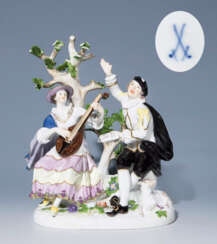 Schäfergruppe am Baum, MEISSEN 1880-1923