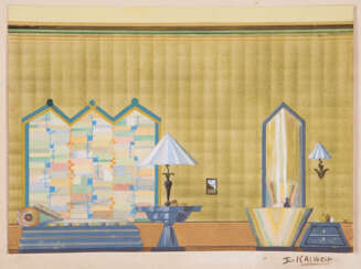Art-déco-Künstler 1920-1930: "Interieur"