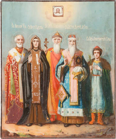 TWO ICONS WITH PATRONTSHEILIGEN, INCLUDING THE SAINT VLADIMIR - photo 2