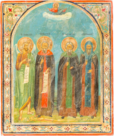 THREE ICONS WITH SELECTED SAINTS - photo 2