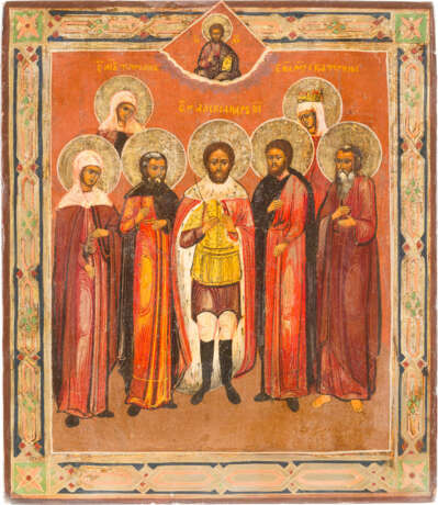 THREE ICONS WITH SELECTED SAINTS - photo 3
