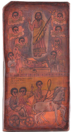 LARGE COPTIC ICON OF THE RESURRECTION OF CHRIST - photo 1