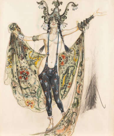 French-Russian artist. FRENCH-RUSSIAN ARTIST at the beginning of 20. Century-costume design for 'Ballet russe' - photo 1