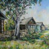 “Summer in Verkhoturye” Canvas Oil paint Impressionist Landscape painting 2013 - photo 1