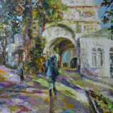 “The gate of the temple” Canvas Oil paint Impressionist Historical genre 2011 - photo 1