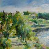 “Nizhnyaya Tura. GRES” Canvas Oil paint Impressionist Landscape painting 2012 - photo 1
