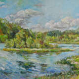 “Island” Canvas Oil paint Impressionist Landscape painting 2011 - photo 1