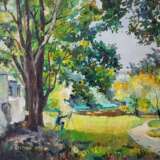 “Plein air in Izmailovo” Canvas Oil paint Impressionist Landscape painting 2018 - photo 1