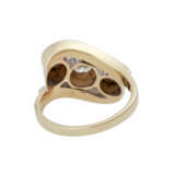 Ring mit 3 Brillanten, zusammen ca. 0,7 ct, LGW-GW (I-K)/VS-SI - Foto 4