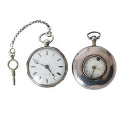 Konvolut: Zwei Taschenuhren, ca. 18./19. Jahrhundert,