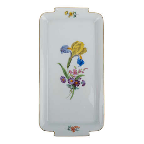 MEISSEN 13-piece group of 'flower painting', 2. Choice, 20. Century: - photo 2