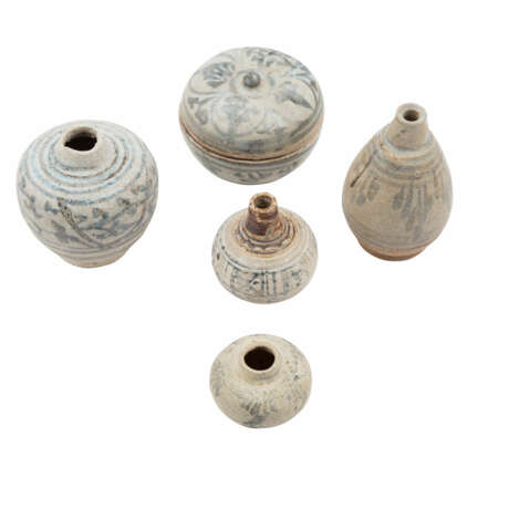 Group of 10 parts, ceramics, blue-and-white. ASIA. - photo 3