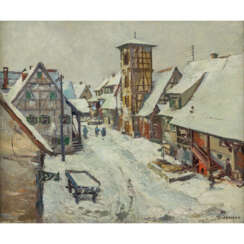 KEHRER, WILHELM (1892-1960), "Verschneites Dorf"