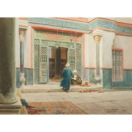 TALBOT-KELLY, ROBERT GEORGE (1861-1934), "Grille in the Mosque of Sultan Kelaun", - Foto 1
