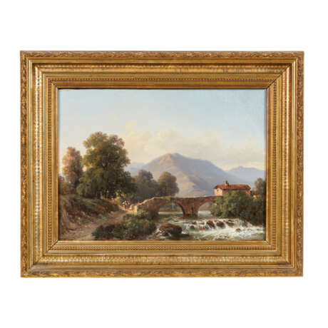 COTTIN, EUGÈNE (1840-1902), "Partie aus dem Rhonethal", - Foto 2