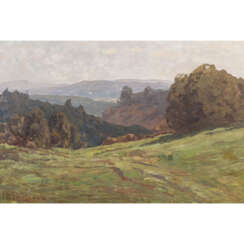 SCHICKHARDT, KARL (Esslingen 1866-1933 Stuttgart), "Schwäbische Alb mit Blick ins Tal",