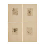 FOERSTER, HEIDI (geb. 1932), 4 Radierungen, diverse Motive, - Foto 1