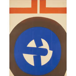 PFAHLER, GEORG KARL (1926-2002), "Geometrische Komposition in Blau, Braun und Orange",