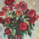 “Festive bouquet” Canvas Oil paint Impressionist Still life 2017 - photo 1
