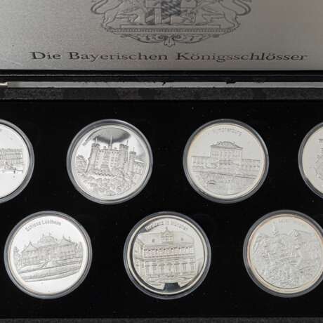 Bayern - 14 moderne Silbermedaillen zu den Königen Bayerns - Foto 3