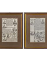 SCHEDEL, HARTMANN - 2 gerahmte Seiten aus