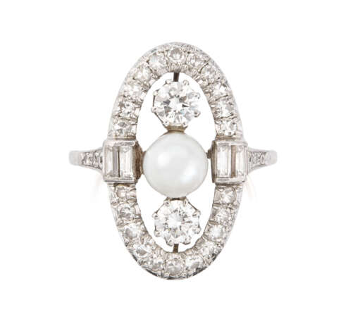 Perlen-Diamant-Ring - фото 1
