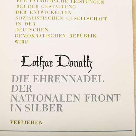 DDR - Konvolut Orden, Auszeichnungen, Medaillen, - Foto 5