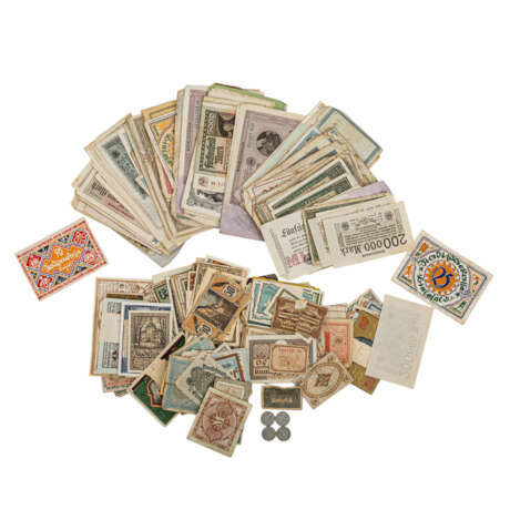 Vielseitiges Konvolut Banknoten, Deutschland, Österreich -Ungarn, Sowjetunion, 20. Jahrhundert. - - photo 1