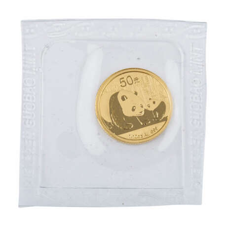 China - 3,11g GOLD fein, 50 Yuan 2011, 1/10 oz, - Foto 1