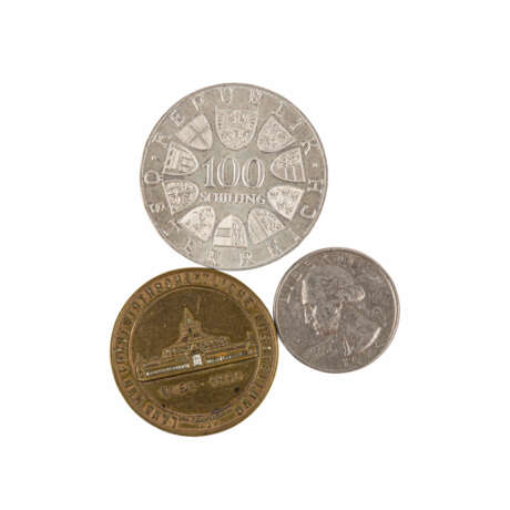 Konvolut - Medaillen und Münzen, unter anderem Medaille Russland - фото 5