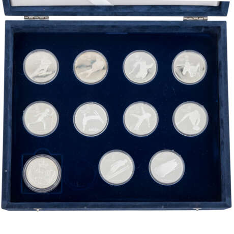 Olympische Spiele 1988 - Box mit 29 Münzen, darunter - Foto 3