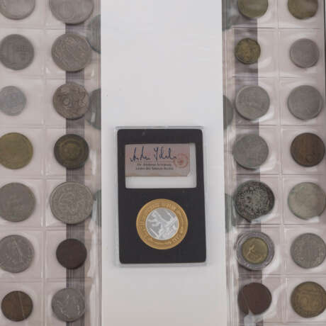Tüte voll Münzen und Medaillen, mit SILBER - - photo 3