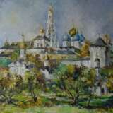 “Holy Trinity St. Sergius Lavra” Canvas Oil paint Impressionist Landscape painting 2011 - photo 1