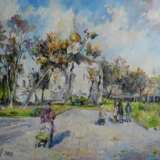 “Sergiyev Posad. Vvedenskiy Temple” Canvas Oil paint Impressionist Landscape painting 2012 - photo 1