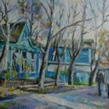 “Sergiev Posad motive” Canvas Oil paint Impressionist Landscape painting 2012 - photo 1