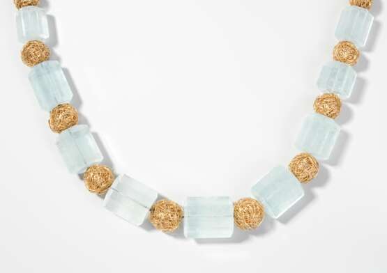 Philippe Pfeiffer Aquamarin-Gold-Collier - photo 1