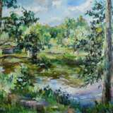 “Ural exotics” Canvas Oil paint Impressionist Landscape painting 2012 - photo 1
