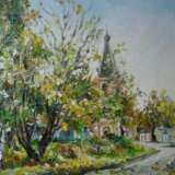 “Assumption Church” Canvas Oil paint Impressionist Landscape painting 2011 - photo 1