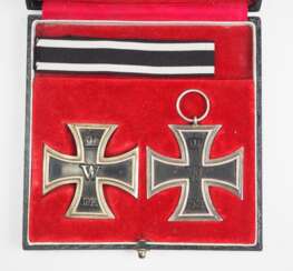 Preussen: Eisernes Kreuz, 1914, 1. und 2. Klasse im Kombinationsetui.