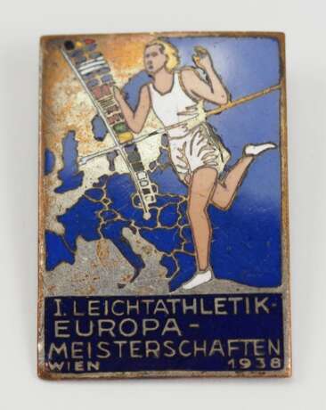 Abzeichen der 1. Leichtathletik-Europa-Meisterschaften 1938 in Wien. - photo 1