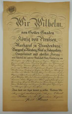 Preussen: Patent für einen Generalmajor. - фото 2