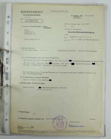Dokumentennachlass eines SS-Untersturmführers der Leibstandarte SS Adolf Hitler 1./ Pz.-Jäger-Abt. - SS-Fachbuch Autor. - photo 13