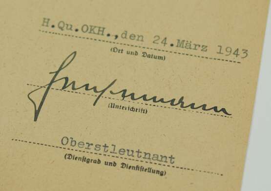 Infanterie-Sturmabzeichen, Silber Urkunde für einen Wachtmeister der Schutzpolizei d.R. im Res. Pol. Batl. 131. - фото 2
