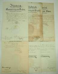 Baden, Friedrich I. und II. - Sammlung Autographen.