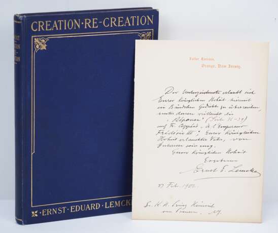 Ernst Eduard Lemcke: Creation - Re-Creation. - фото 1