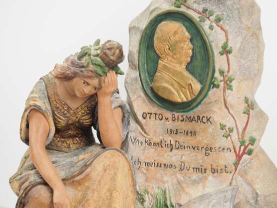 Otto von Bismarck - Steingut Erinnerungs-Skulptur. - Foto 2