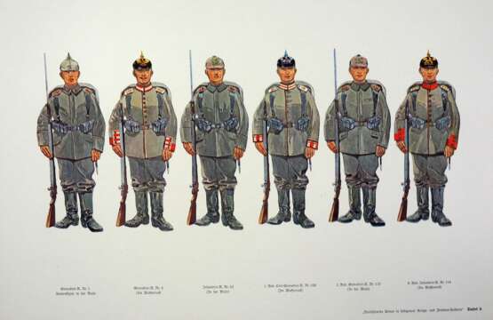Deutschlands Armee in feldgrauer Kriegs- und Friedens-Uniform. - Foto 4