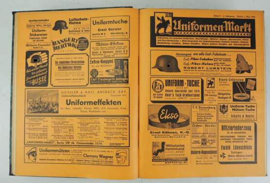 Uniformen-Markt/ Deutsche Uniformen-Zeitung. 4 Bände von 1936 - 1939. - photo 2