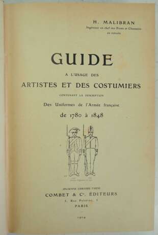 H. Malibran: Guide a L´Usage des Artistes et des Costumiers. - Foto 2